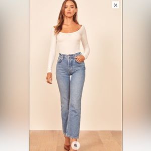 Cynthia high rise straight jeans Petite
